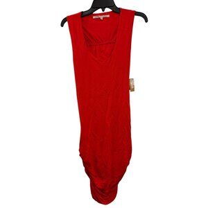 Rachel Rachel Roy Tie-Back Women’s Sleeveless Dress Size M Red 95% Polyester